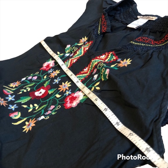 VTG 1930s Style Embroidered Peasant Dress - Picture 8 of 9